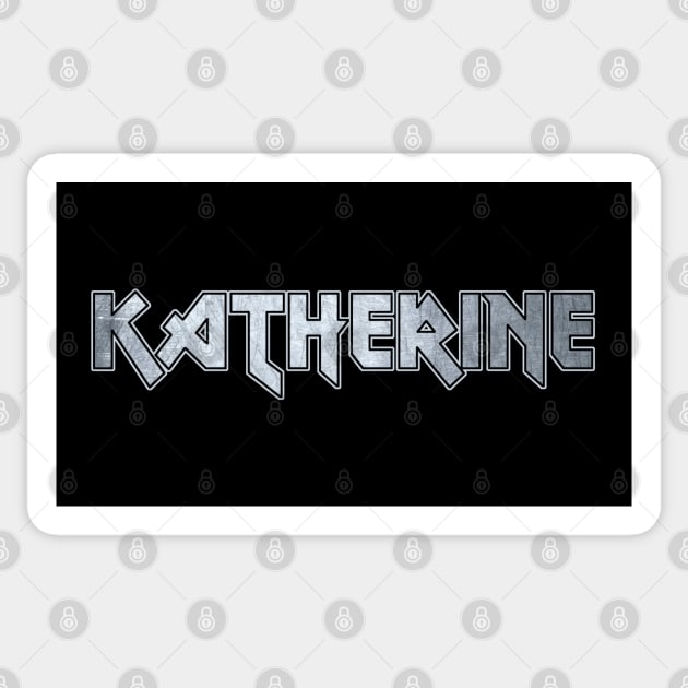 Heavy metal Katherine Sticker by KubikoBakhar